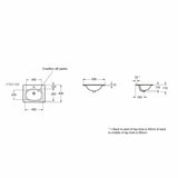 Imex Wall Mounted Vanity Unit Imex Croma Wall Mounted Single Drawer 500mm Vanity Unit with 1 Tap Hole Basin