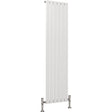 Aquarius Bathrooms Panel Radiator 1600 x 420mm / White Aquarius Flat Single Vertical Radiator