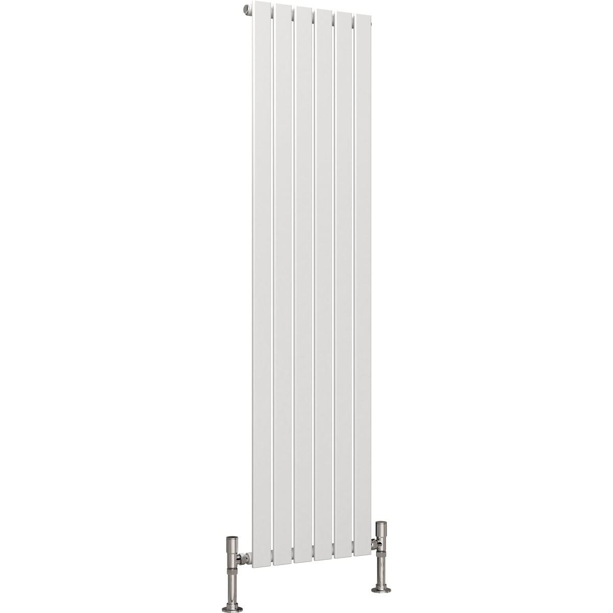Aquarius Bathrooms Panel Radiator 1600 x 420mm / White Aquarius Flat Single Vertical Radiator