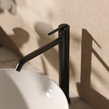 Crosswater Tall Basin Tap Stainless Slate Crosswater 3ONE6 Lever Tall Monobloc Basin Mixer Tap
