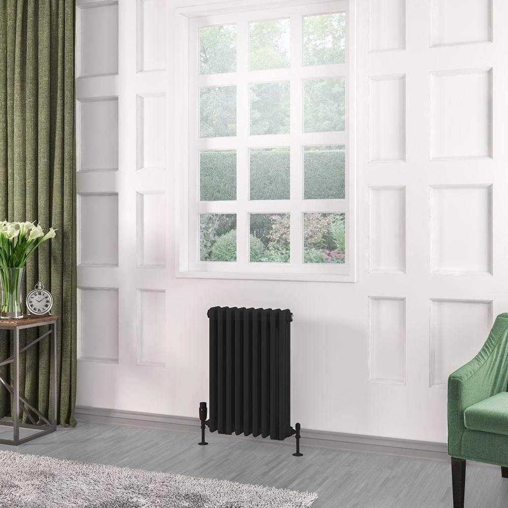 Eastbrook 600 x 428 / Dual Fuel Eastbrook Rivassa Traditional 3 Column Radiator in Matt Black