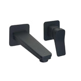 JTP Wall Mounted Basin Tap Matt Black JTP HIX Single Lever Wall Mounted Basin Mixer Tap