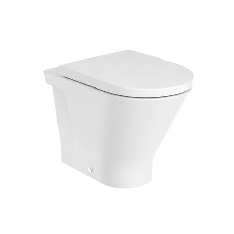 Roca Back To Wall Toilet Roca The Gap Round Back to Wall Rimless Toilet with Soft Close Seat