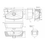 Britton Cloakroom Basin Britton MyHome 1 Tap Hole 450mm Cloakroom Basin