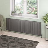 Aquarius Type 21 600 x 1800mm Aquarius Type 21 Compact Panel Radiator In Matt Anthracite