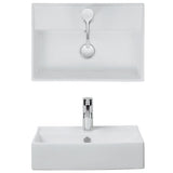 Crosswater Turin Countertop/Wall Mounted Basin 500mm with 1 Tap Hole