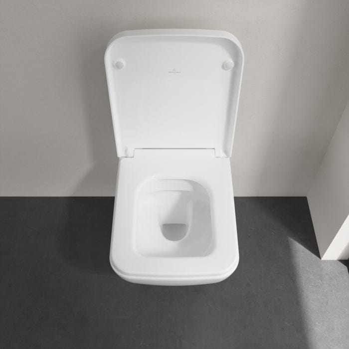 Villeroy & Boch Wall Hung Toilet Villeroy & Boch Venticello Wall Mounted Rimless Toilet with Soft Close Seat