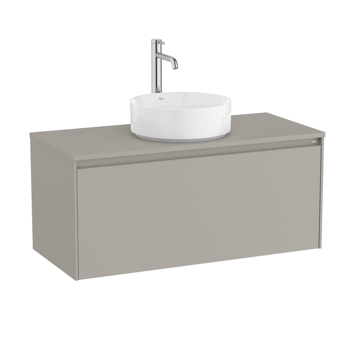 Roca Wall Mounted Vanity Unit Roca Ona 1000mm Wall Mounted One Drawer Vanity Unit with Countertop
