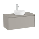 Roca Wall Mounted Vanity Unit Roca Ona 1000mm Wall Mounted One Drawer Vanity Unit with Countertop