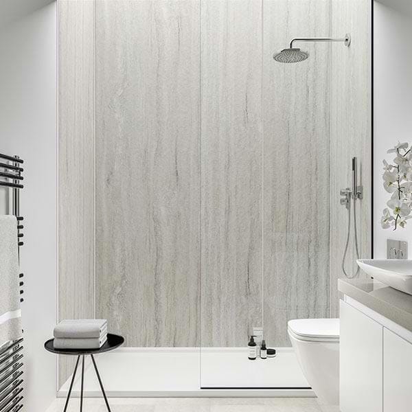 Multipanel Wall Panel Multipanel Contemporary Wall Panel in Jupiter Silver