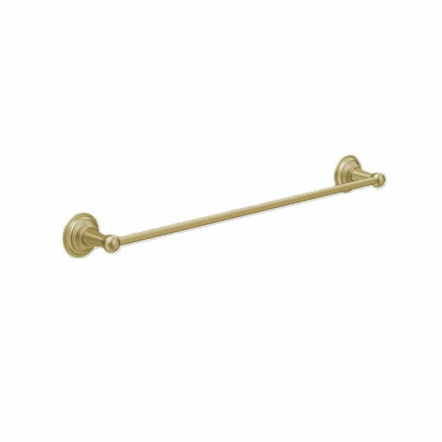 Crosswater Towel Rails and Rings Brushed Brass Crosswater Belgravia 600mm SingleTowel Rail