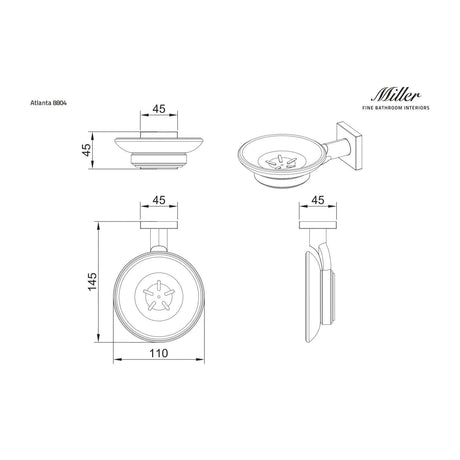 Miller Soap Dish Miller Atlanta Soap Dish and Holder