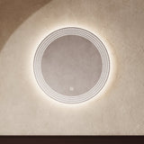Crosswater Illuminated Mirror Crosswater Canvass LED Illuminated Round Mirror