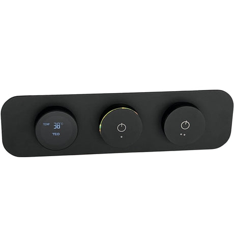 TED Concealed Shower Valve Matt Black TED Venn 2 Outlet Concealed Digital Shower Valve