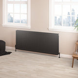 Aquarius Type 22 600 x 1400mm Aquarius Type 22 Compact Panel Radiator in Matt Black