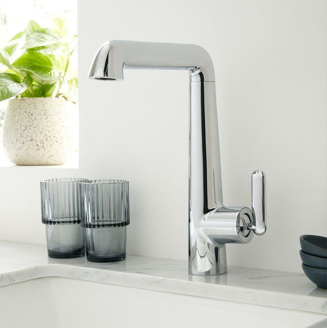 VADO Kitchen Tap Vado Arrondi Kitchen Mixer Tap with Lever Handle - Chrome