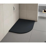 Merlyn Offset Quadrant Shower Tray Pure Black / 1200 x 900 Left Hand Merlyn Truestone Offset Quadrant Shower Tray