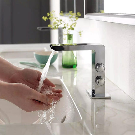 VADO Mono Basin Tap Vado Omika Mini Mono Basin Mixer Tap with Universal Waste in Chrome