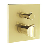VitrA Concealed Shower Valve Soft Gold VitrA Suit Thermostatic 2-Way Bath and Shower Mixer Control Plate