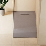 Crosswater Rectangle Shower Tray Light Grey / 900 x 1500 Crosswater Vito Textured Rectangle Shower Tray with Waste