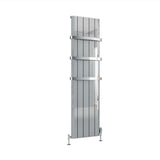 Eastbrook Panel Radiator Eastbrook Peretti Straight Vertical Aluminium Radiator in Polished Aluminium