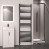 Eastbrook Wendover Straight Heated Towel Rail in Brushed Gunmetal