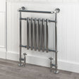 Eastbrook Inset Radiator Eastbrook Ampney Vertical Traditional Radiator Heated Towel Rail - 940mm x 674mm - Chrome