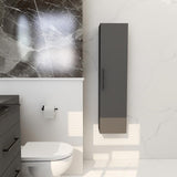 Imex Storage Unit Matt Black Imex Croma Single Door Wall Mounted Storage Unit