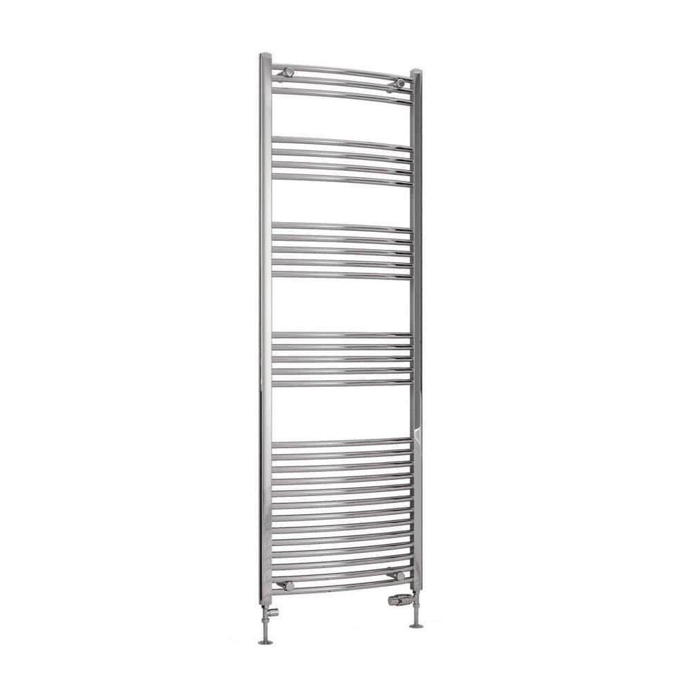Eastbrook Wendover Curved Vertical Heated Towel Rail in Chrome