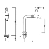 Sagittarius Kitchen Tap Sagittarius Kensington Lever Kitchen Bib Taps and Stands in Chrome
