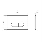 Ideal Standard Flush Plate Ideal Standard Oleas M2 Mechanical Dual Flush Plate