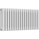 Aquarius Bathrooms Column Radiator 400mm x 830mm Aquarius Foundry Horizontal 4 Column Radiator in White