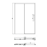 Crosswater Sliding Shower Door Crosswater Asura 8mm Sliding Shower Door