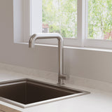 Crosswater Kitchen Tap Crosswater Tube Stainless Steel Kitchen Sink Mixer Tap with Swivel Spout