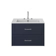 Heritage Wall Mounted Vanity Unit Midnight Blue / 1 Heritage Lynton 800mm Wall Mounted Vanity Unit with Basin