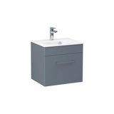 Imex Wall Mounted Vanity Unit Imex Croma Wall Mounted Single Drawer 500mm Vanity Unit with 1 Tap Hole Basin