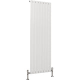 Aquarius Bathrooms Panel Radiator 1600 x560mm / White Aquarius Flat Single Vertical Radiator
