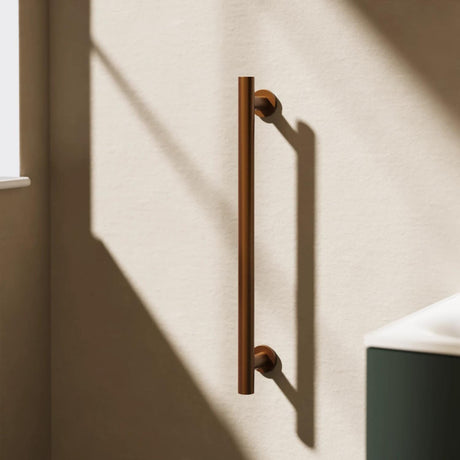 Crosswater Grab Rail/Bar Brushed Bronze / 600mm Crosswater Straight Grab Bar