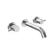 Saneux Wall Mounted Basin Tap Saneux COS 3 Hole Wall Mounted Basin Mixer in Chrome