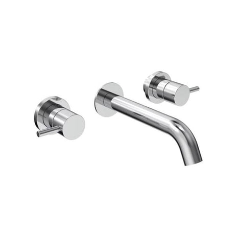 Saneux Wall Mounted Basin Tap Saneux COS 3 Hole Wall Mounted Basin Mixer in Chrome