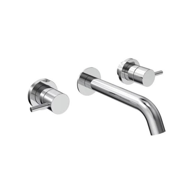 Saneux Wall Mounted Basin Tap Saneux COS 3 Hole Wall Mounted Basin Mixer in Chrome