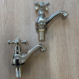 Vado Pillar Bath Tap Vado Victoriana Bath Pillar Taps (Pair) in Antique Gold