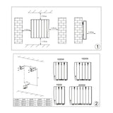 Reina Panel Radiator Reina Aron Electric Radiator with Ceramic Core and Wi-Fi Enabled LCD Display