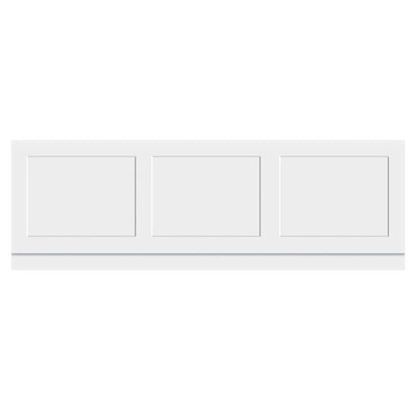 Aquarius Bathrooms Bath Panel 1700mm - Stock due in 12/08/2026 Aquarius Halite Waterproof Traditional Shaker Front Bath Panel in White Gloss