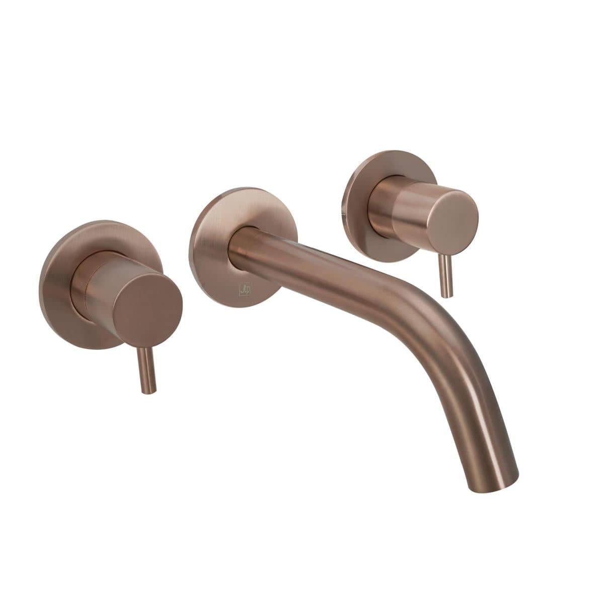 JTP Wall Mounted Basin Tap JTP VOS 3 Hole Wall Mounted Basin Mixer Tap