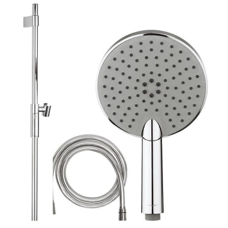Crosswater Shower Riser Rail Crosswater Ethos Premium Shower Kit - Shower Rail, 3 Mode Head Handset and Hose in Chrome