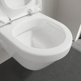 Villeroy & Boch Wall Hung Toilet Villeroy & Boch Architectura Compact Wall Hung Rimless DirectFlush Toilet with Soft Close Seat