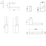 Crosswater Accessory Set Crosswater MPRO Wall Mounted Accessory Set