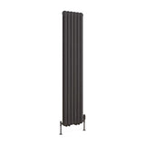 Eastbrook Column Radiator Eastbrook Rubano Straight Vertical Traditional Column Radiator in Matt Anthracite