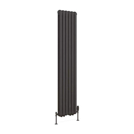 Eastbrook Column Radiator Eastbrook Rubano Straight Vertical Traditional Column Radiator in Matt Anthracite